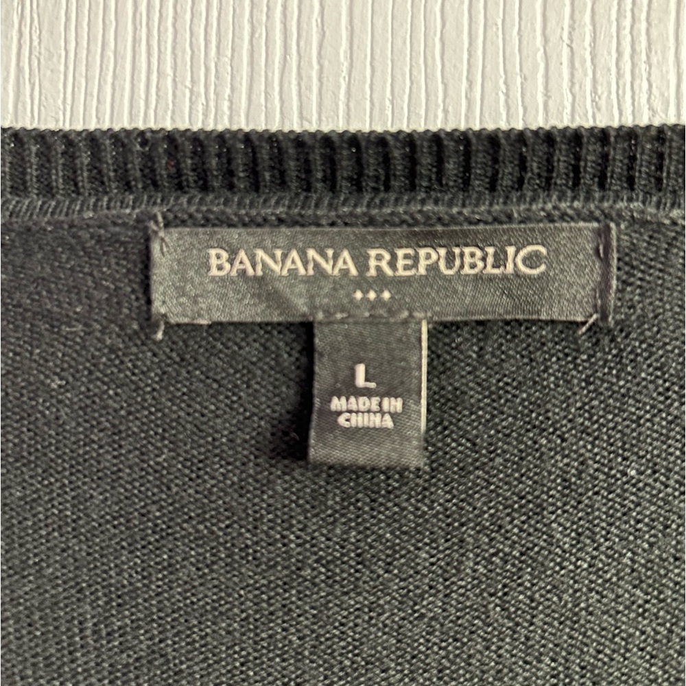 Banana Republic black button up cardigan - Picture 4 of 7